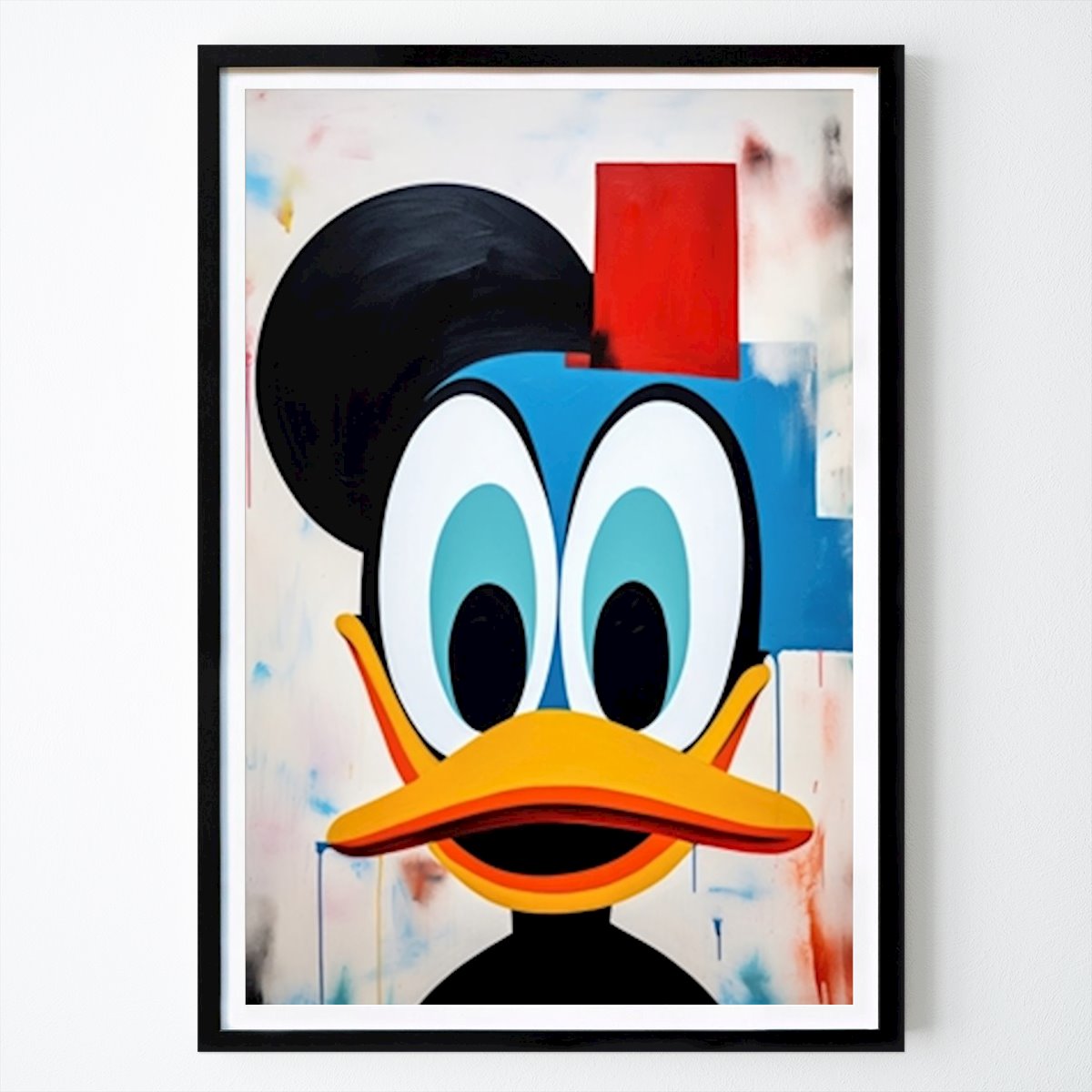 Poster: Minimalistischer Donald Duck von Fredrik Vindelälv von Printler