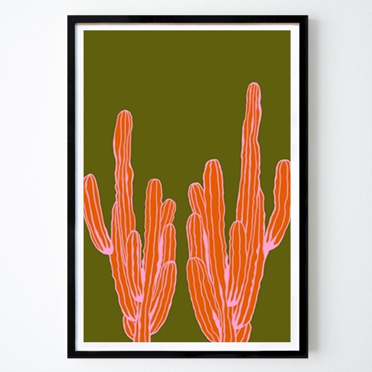 Poster: Orange kaktus von Astrid Lind von Printler
