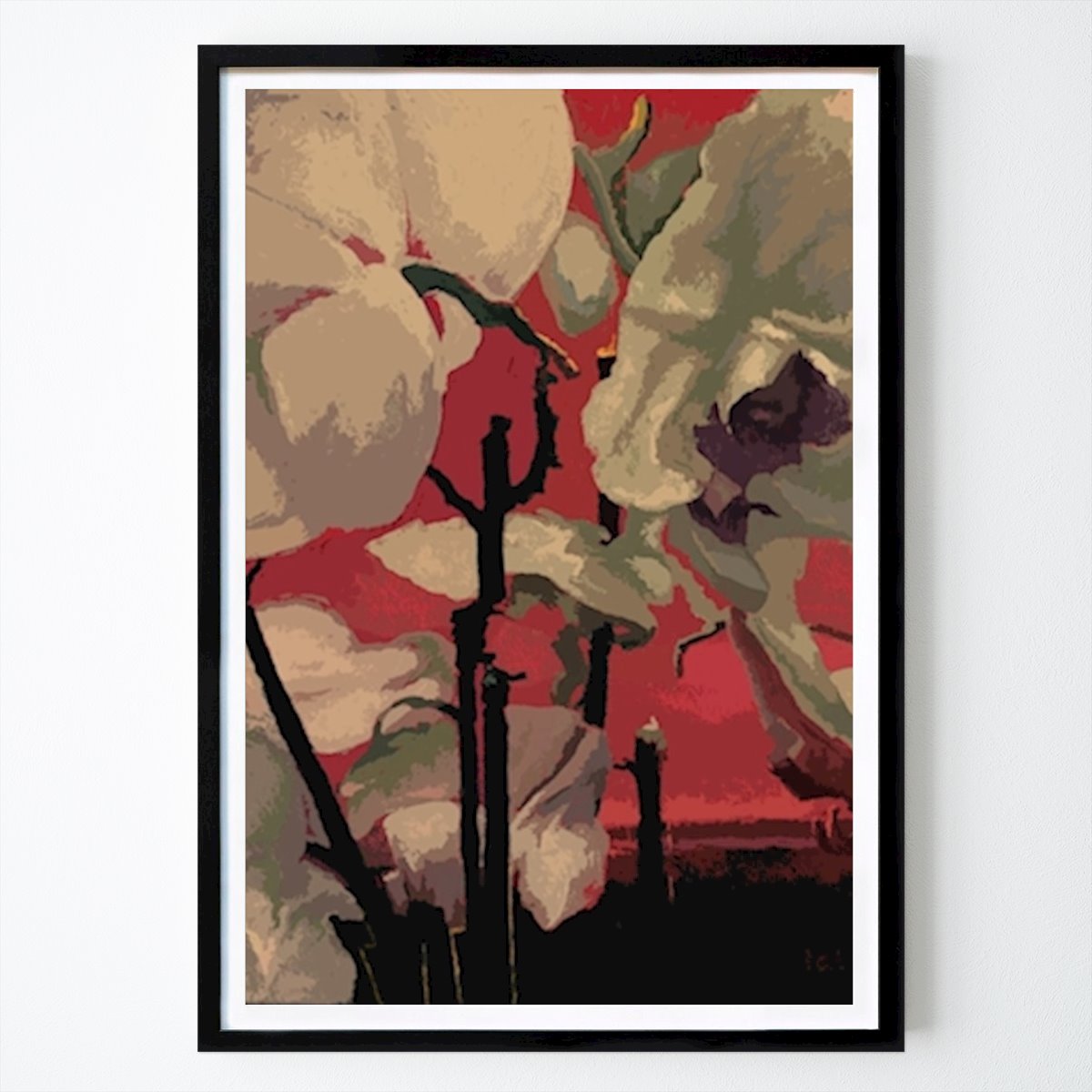 Poster: Orchideen von Zinovy Tafel von Printler