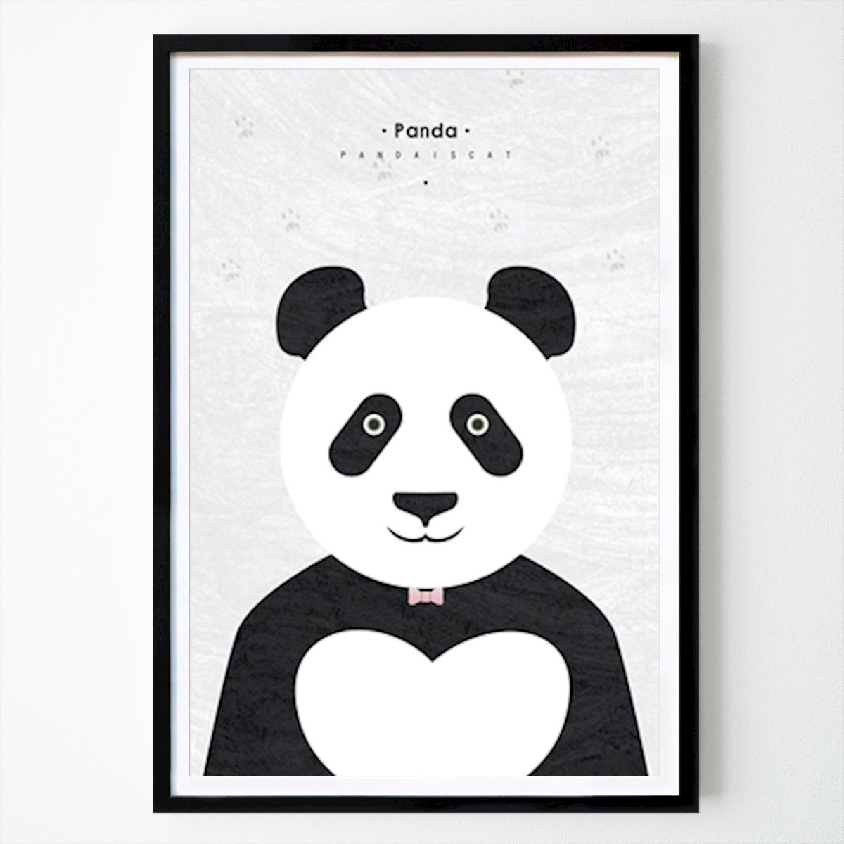 Poster: Panda-Illustration von James CD von Printler