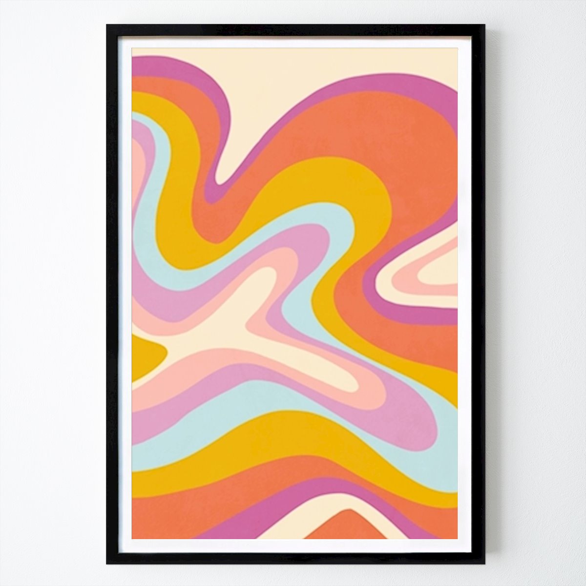 Poster: Regenbogen-Flüssigkeits-Whirlpool von Dominique Vari von Printler