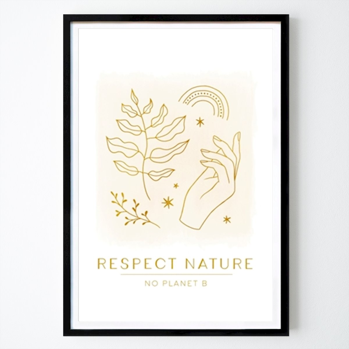 Poster: Respektiere die Natur von Barlena von Printler