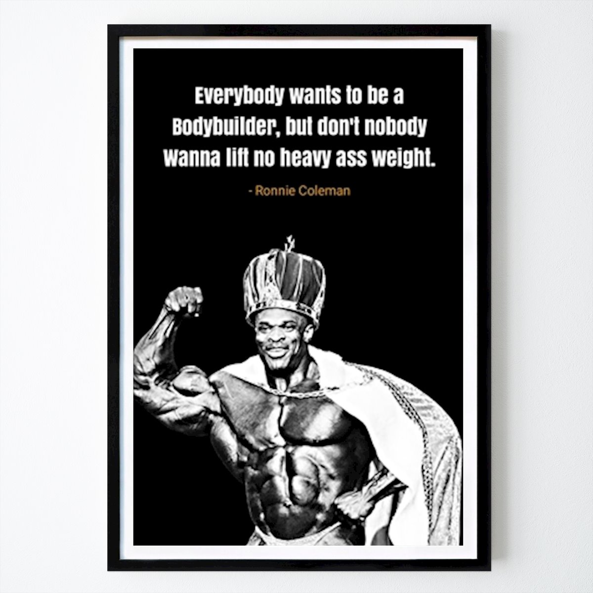 Poster: Ronnie Coleman von YOGA PRASETYA von Printler