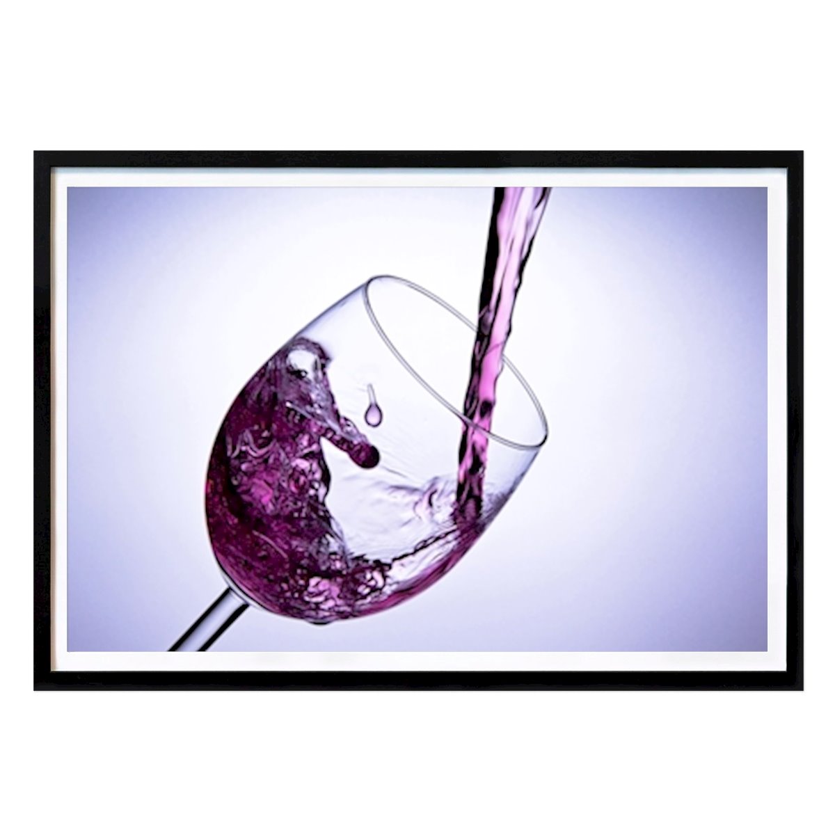 Poster: Rotwein im Glas von Christoffer Rathjen von Printler