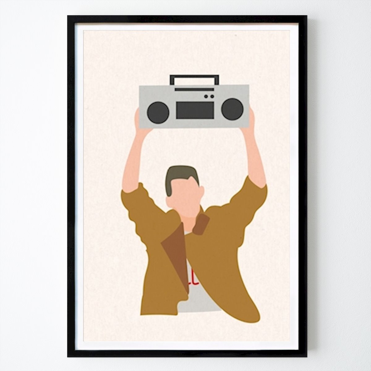 Poster: Sag alles Boombox Kunstdruck von Emme von Printler