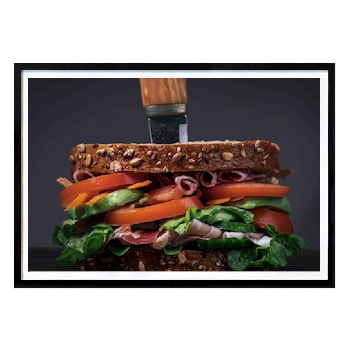 Poster: Sandwich mit Messer von Tommy Aanonli-Larsen von Printler