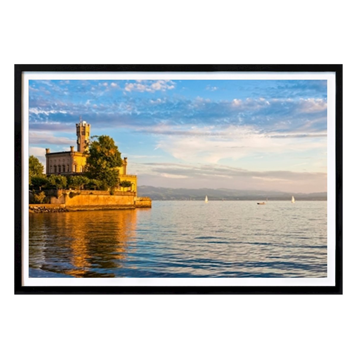 Poster: Schloss Montfort am Bodensee von Dieterich Fotografie von Printler