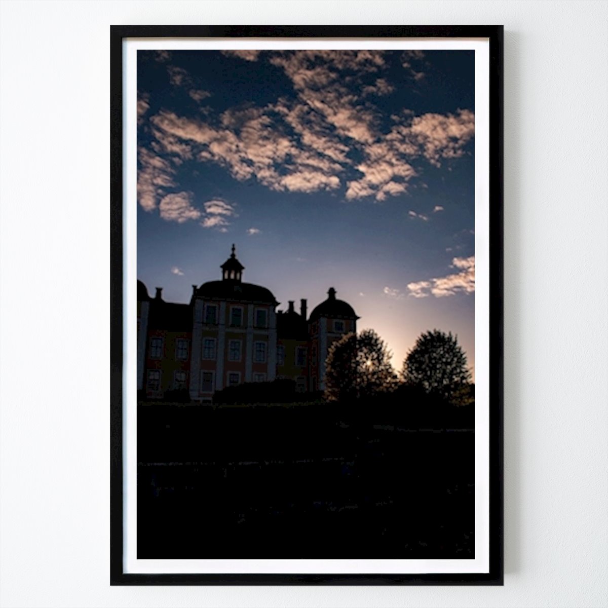 Poster: Schloss bei Sonnenuntergang von Joakim Kuylenstierna von Printler