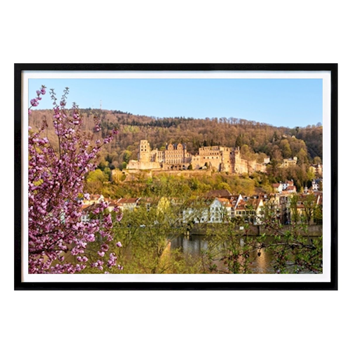 Poster: Schloss im Frühling von Susanne Fritzsche von Printler