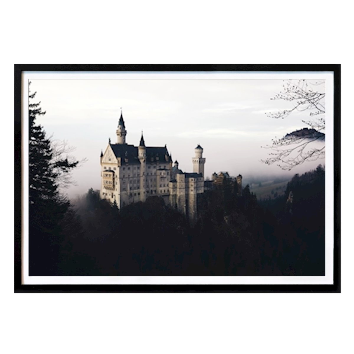 Poster: Schloss im Nebel von Joel Andersson von Printler