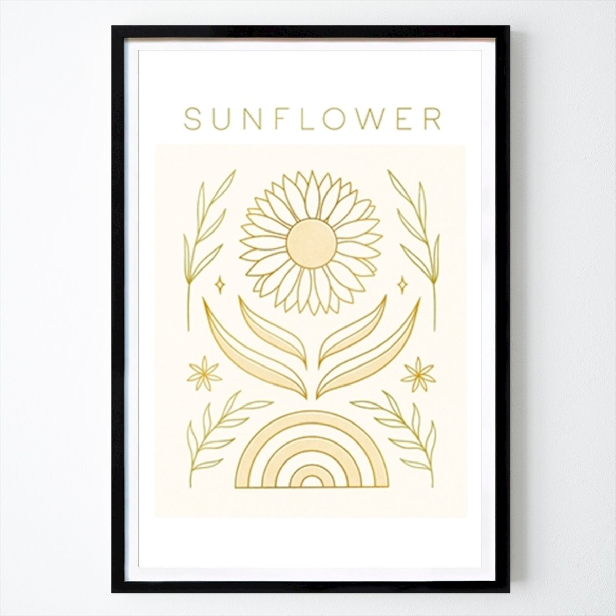 Poster: Sonnenblume von Barlena von Printler