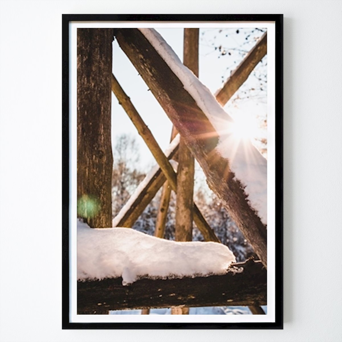Poster: Sonnenstrahl im Winter von Hendrik Zahn von Printler