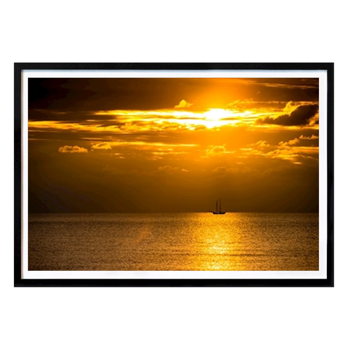 Poster: Sonnenuntergang an der Nordsee von Stephan Zaun von Printler