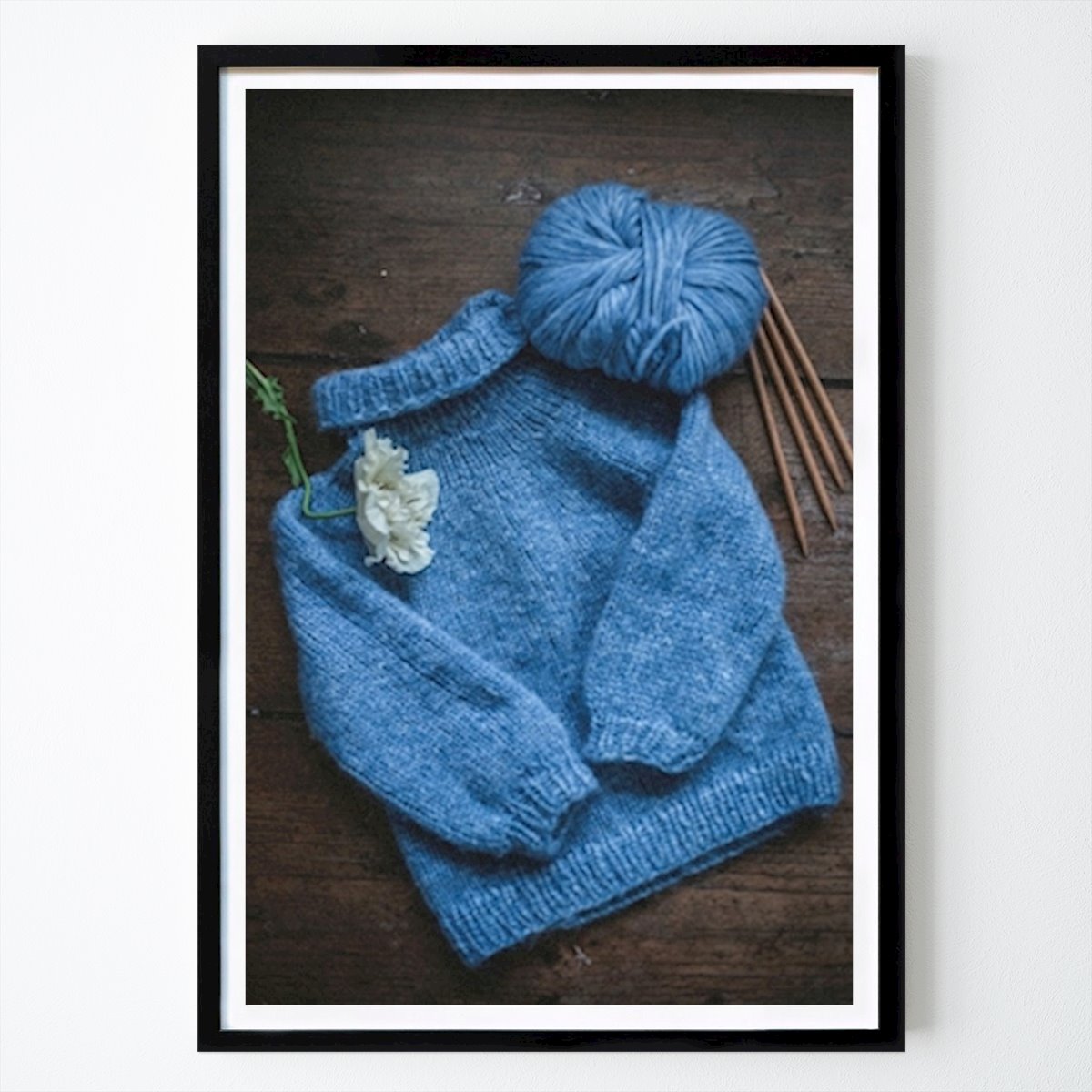 Poster: Strickpullover von Malin Broberg von Printler