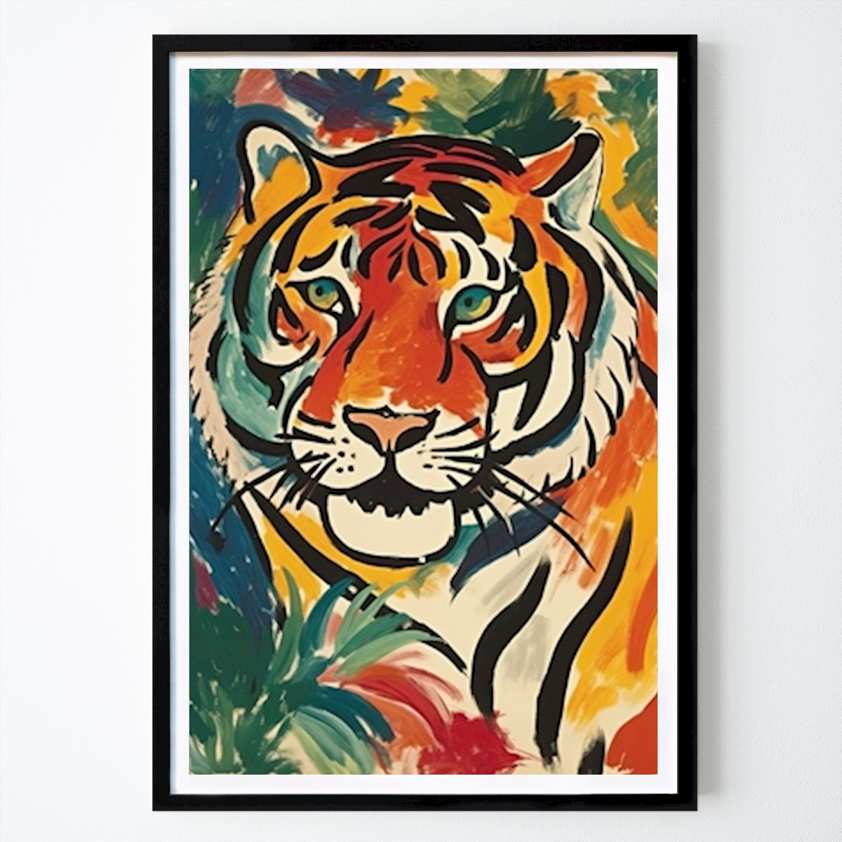 Poster: Tiger Poster Kunstdruck Print von Niklas Maximilian von Printler