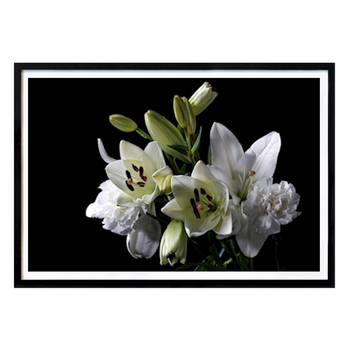 Poster: Weiße Blumen II von Armi Lappalainen von Printler