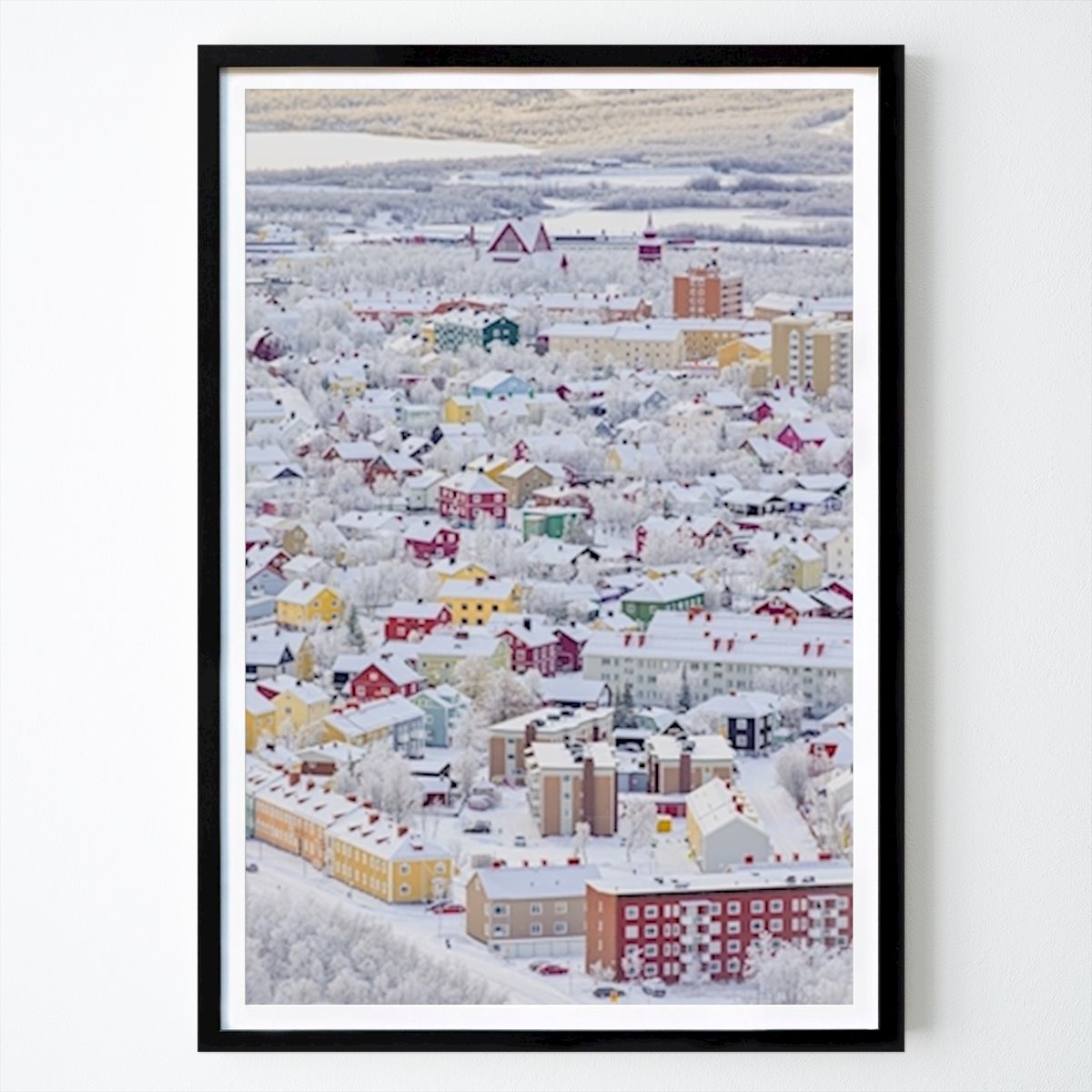 Poster: Winter in Kiruna von Andrés Ardila Larrota von Printler