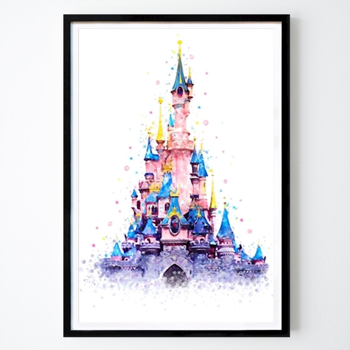 Poster: Zauberhaftes Schloss-Aquarell von Kyle Style von Printler