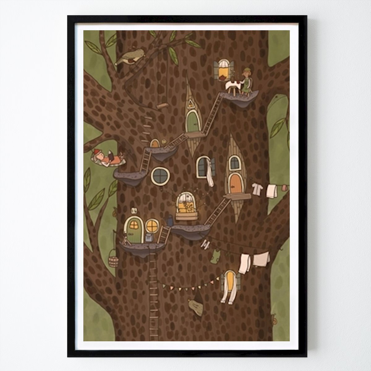 Poster: Zuhause im Baum von Tove Heimdahl von Printler