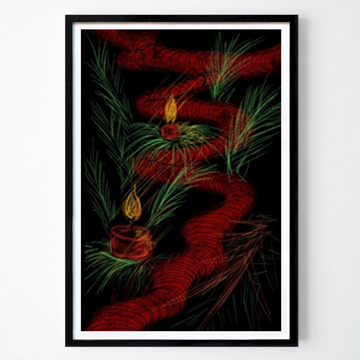 Poster: Zwei Kerzen von C.C. Zain von Printler