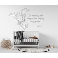 Dumbo Elefant Wandtattoo Kinderzimmer Wanddeko Cus83 von Printmize