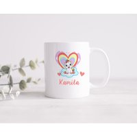 Personalized Unicorn Ceramic Coffee Mug - Gift For Her Custom Name von PrintsNDreams
