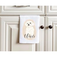 Personalisierte Coton De Tulear Hunde Geschirrtuch | 2Er Set von PrintsPrincessEtsy