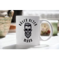 Tasse Mit Spruch - Böser Alter Mann Lustige Bürotasse Arbeitskollege Sarkasmus Sprüche Totenkopf Beidseitig Bedruckt Tasse Mit Spruch - Böser Alter Mann Lustige Bürotasse Arbeitskollege Sarkasmus Sprüche Totenkopf Beidseitig Bedruckt von PrintschmiedeShop