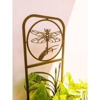 Libelle Zimmerpflanzengitter 3D Gedruckte Pflanzenstütze, Option Kupferpatina Libelle Zimmerpflanzengitter 3D Gedruckte Pflanzenstütze, Option Kupferpatina von Printsforplants