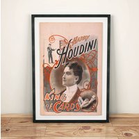 Harry Houdini Magic Zauberer König Der Karten Poster Harry Houdini Magic Zauberer König Der Karten Poster von PrintsofPastArt