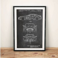 Luxusauto Astin Martin One Patent Kunstposter von PrintsofPastArt