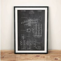 Selmer Trompete Musikinstrument Patent Kunst Poster von PrintsofPastArt