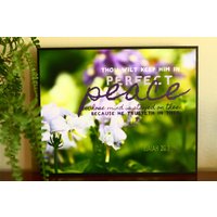 Du Willst Bewahre Den in Frieden Dessen Geist Auf Dich Bleibt | Jesaja 263 11 X 14 Christliche Wandkunst Nur Druck, Gerahmt, Ohne Rahmen von PrintsofPeaceDesign