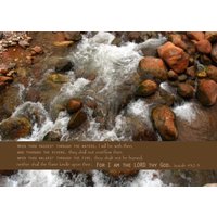 Pass Durch Die Gewässer, Ich Werde Mit Dir Sein | Jesaja 42 Kjv Schrift 11 X 14 Druck Oder Passepartout Gerahmt Leinwand Kunst von PrintsofPeaceDesign