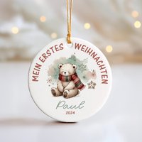 Weihnachtsbaumanhänger, Personalisiert, Tannenbaumschmuck, Erstes Weihnachten, Christbaumschmuck, Christbaum, Baumschmuck, Baumanhänger von Printsonalities