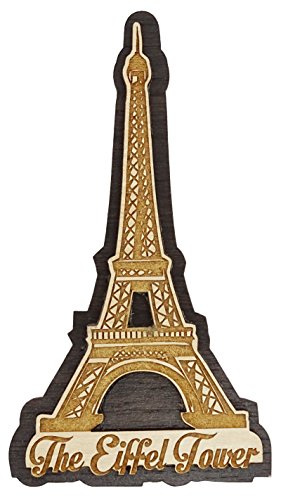 Printtoo Der Eiffelturm Holz Gravierte Kuehlschrankmagnet Souvenir Geschenk von Printtoo