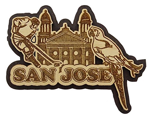 Printtoo Holz graviertes San Jose Kuhlschrankmagnete Andenken - Geschenk Printtoo Holz graviertes San Jose Kuhlschrankmagnete Andenken - Geschenk von Printtoo