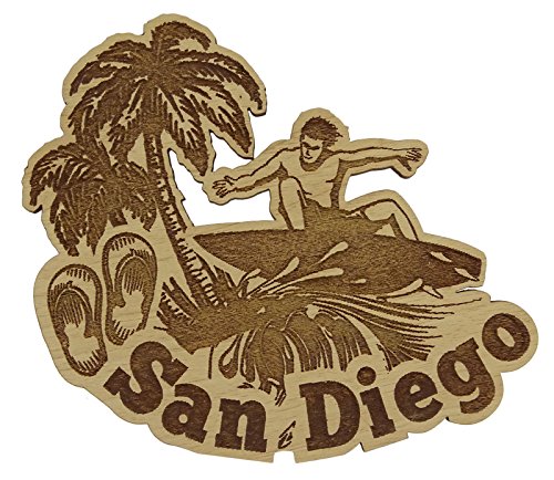 Printtoo San Diego holzernes graviertes Andenken - Geschenk von Printtoo
