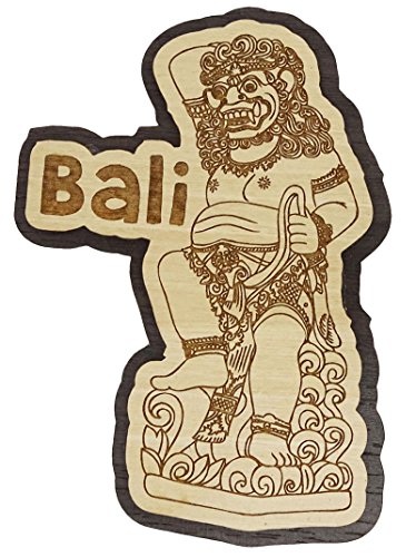 Printtoo Souvenir Geschenk Collectibles Bali Insel Gravierte Holz Kuehlschrankmagnet von Printtoo