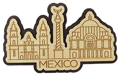 Printtoo Souvenir Gravierte Holz Mehrere Denkmaeler von Mexiko Kuehlschrankmagnet Home Decor von Printtoo