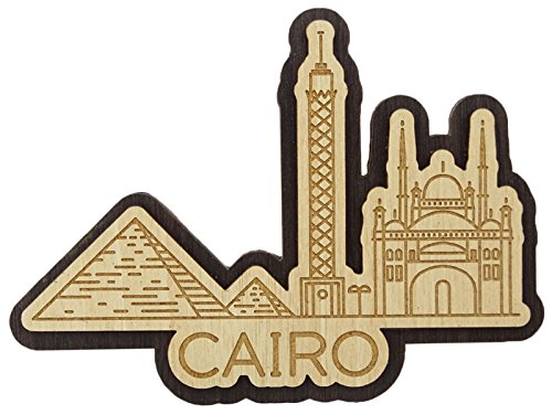 Printtoo Souvenir Holzgravur Kairo AEgypten Denkmaeler Kuehlschrankmagnet Geschenk Collectibles von Printtoo