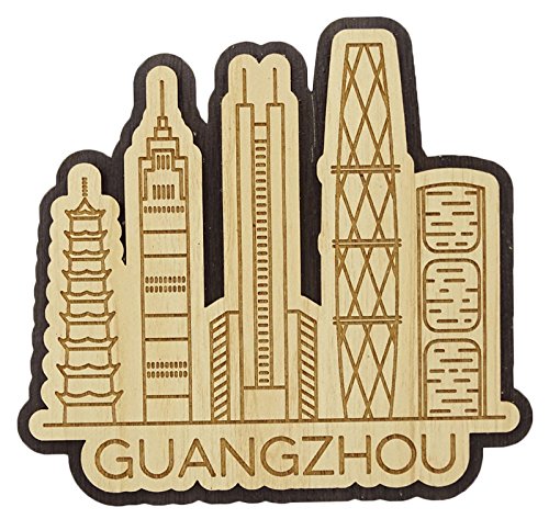 Printtoo Souvenir Wohnkultur Guangzhou China Gravierte Holz Kuehlschrankmagnet Geschenk von Printtoo