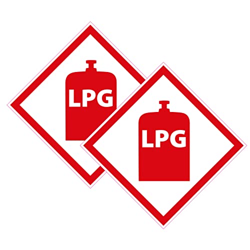 2 x Printwhizz Ltd LPG Warnaufkleber Campervan 2 Off Gas Locker Box Label Caravan Wohnmobil VW von Printwhizz Ltd