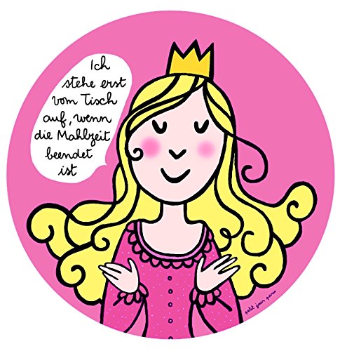 Prinz & Prinzessin PC942ADE Dessertteller Ich stehe erst vom Tisch von Prinz & Prinzessin