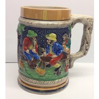 Vintage Becher Lusterware Keramik Im Deutschen Stil Bierkrug von PriorMemories