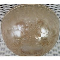 Vintage Servierschale Fostoria Glas Kirschen Muster von PriorMemories