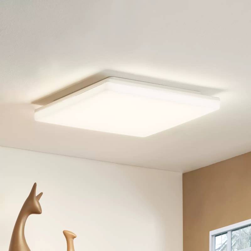 Prios Artin Led Deckenlampe Sensor Eckig 33 Cm Deckenleuchte Leuchte Lampe Licht B-Ware von Prios