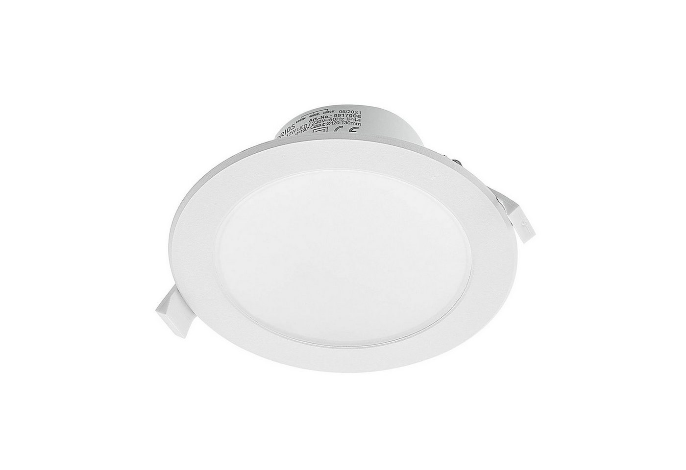 Prios Deckenleuchte Rida, Nicht enthalten, 1 x 12 W LED, Farbwechsel warmweiß / tageslicht von Prios