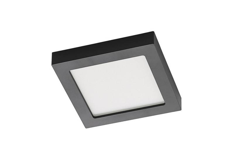 Prios LED Deckenleuchte Alette, dimmbar, LED-Leuchtmittel fest verbaut, Farbwechsel warmweiß / tageslicht, Modern, Polycarbonat, Aluminium, Schwarz, weiß, 1 flammig, inkl. von Prios