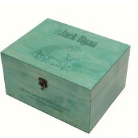 Personalisierte Türkisfarbene Erinnerungsbox Aus Holz - Einzigartiges Geschenk Für Jungen Überraschung Am Heiligabend von PrisadPersonalDesign
